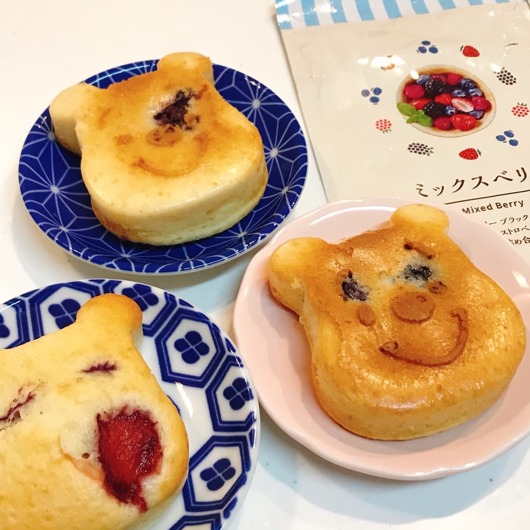 ミックスベリーのふわふわマフィンの完成写真