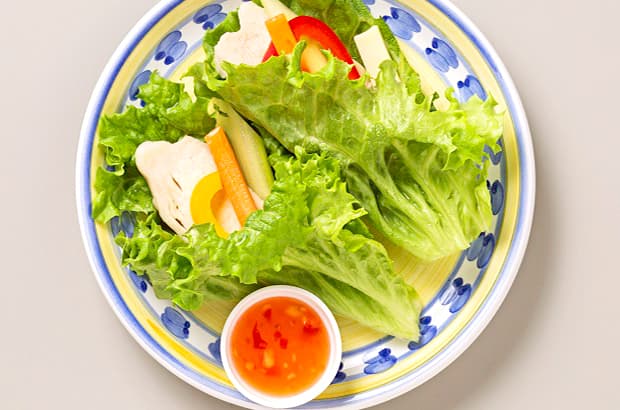 手巻きレタスの完成写真