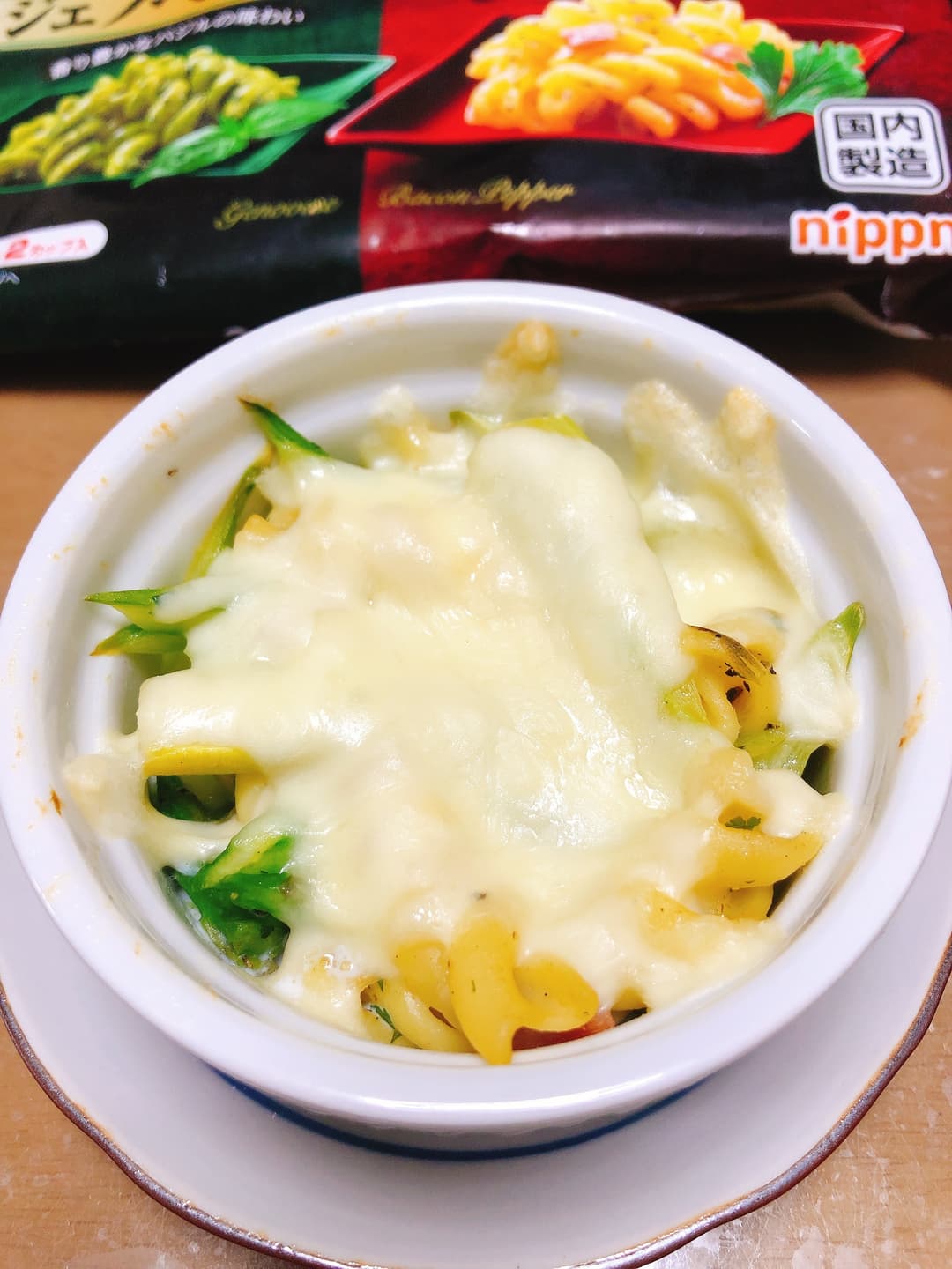 チーズパスタの完成写真
