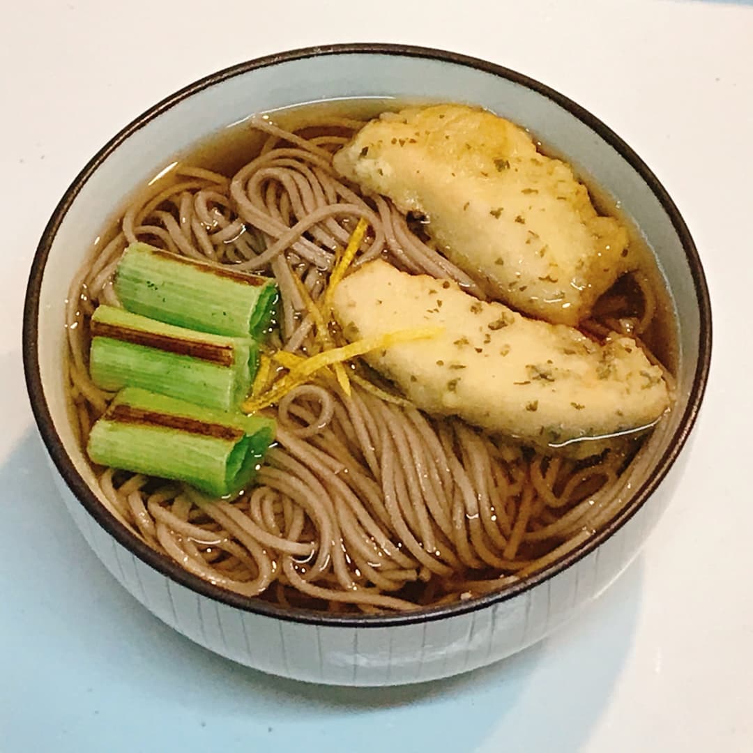 鶏南蛮そばの完成写真
