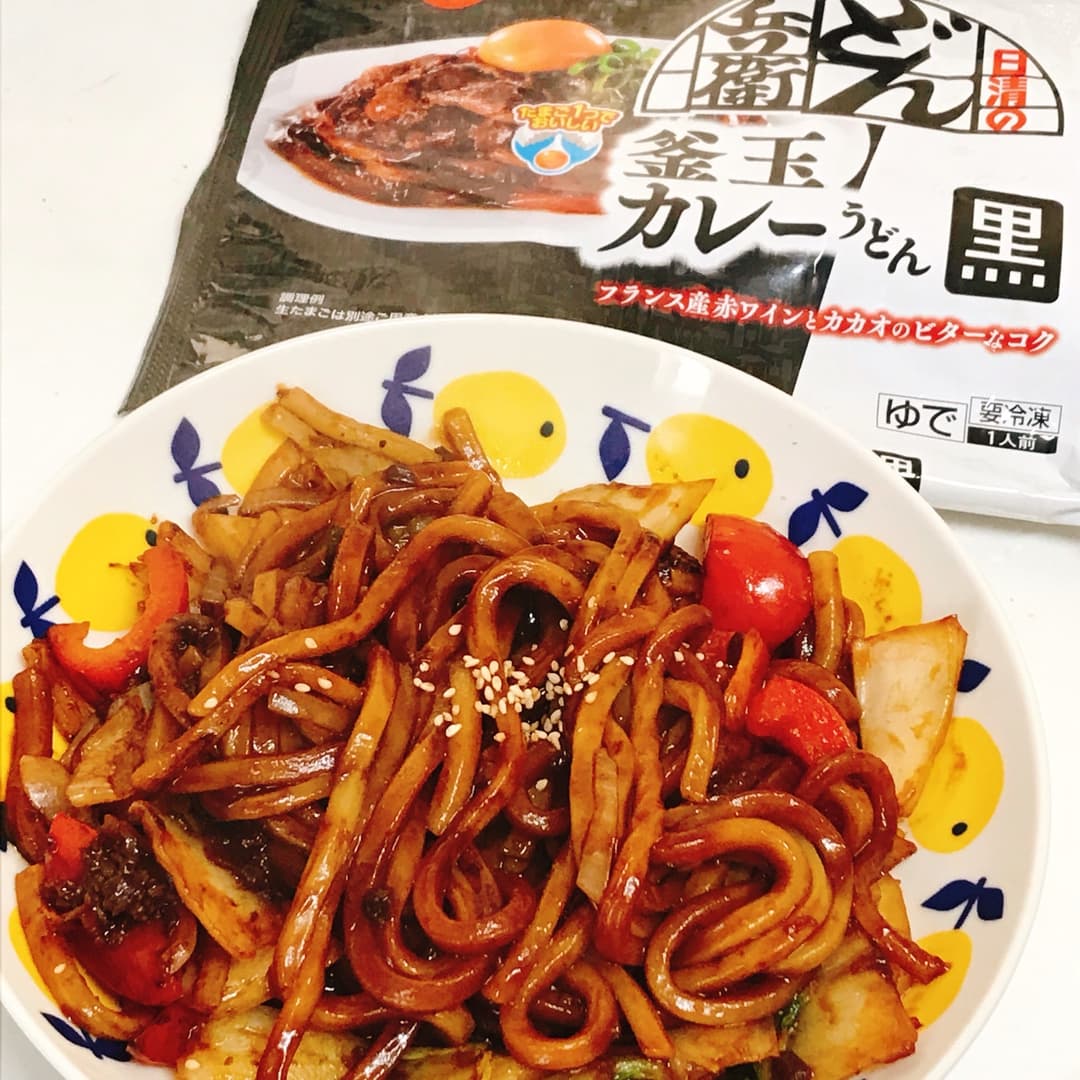 どん兵衛焼きカレーうどんの完成写真