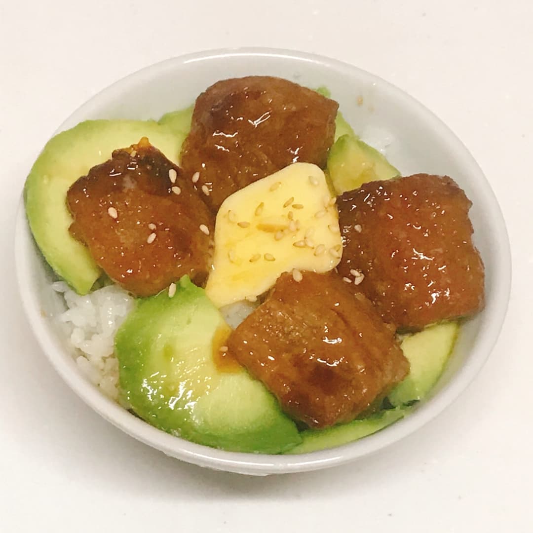 和風おろしステーキ丼の完成写真