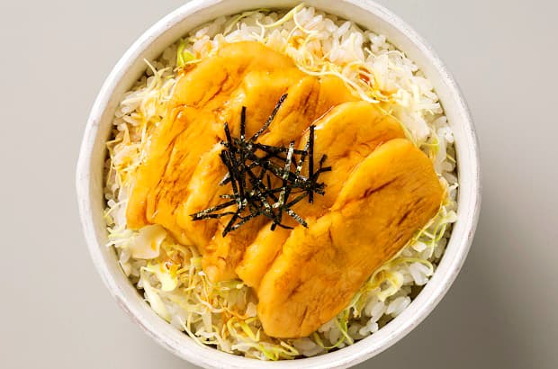 照りチキ丼の完成写真