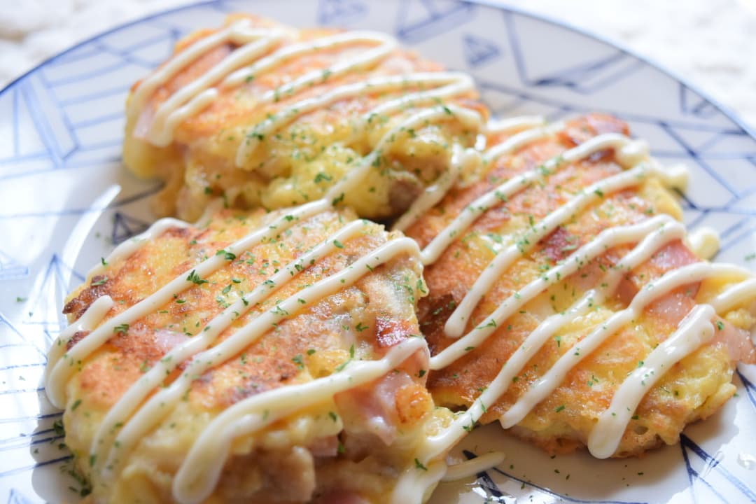 シュウマイとはんぺんのお焼きの完成写真