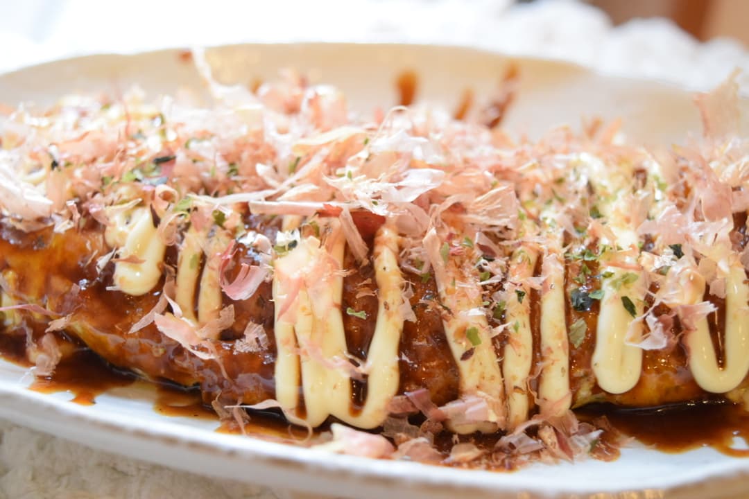玉子焼き風お好み焼きの完成写真