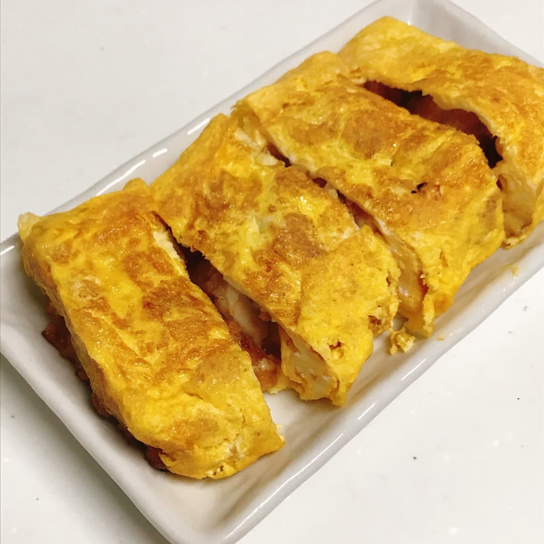 手羽からの卵焼きの完成写真