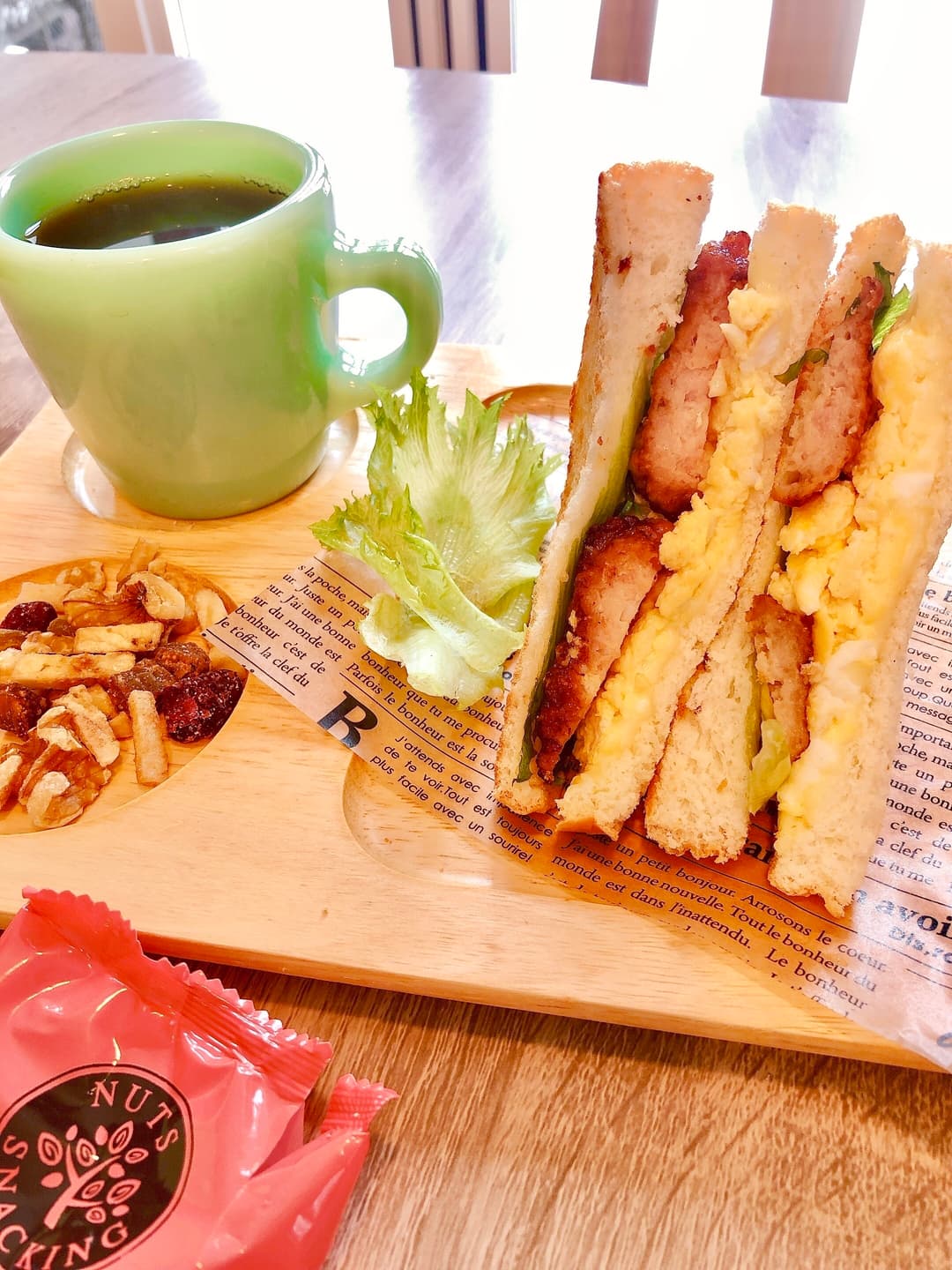 チキン&タマゴのホットサンドの完成写真