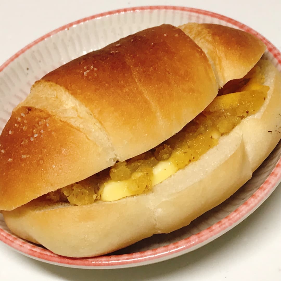 塩パンバタースイートポテトの完成写真