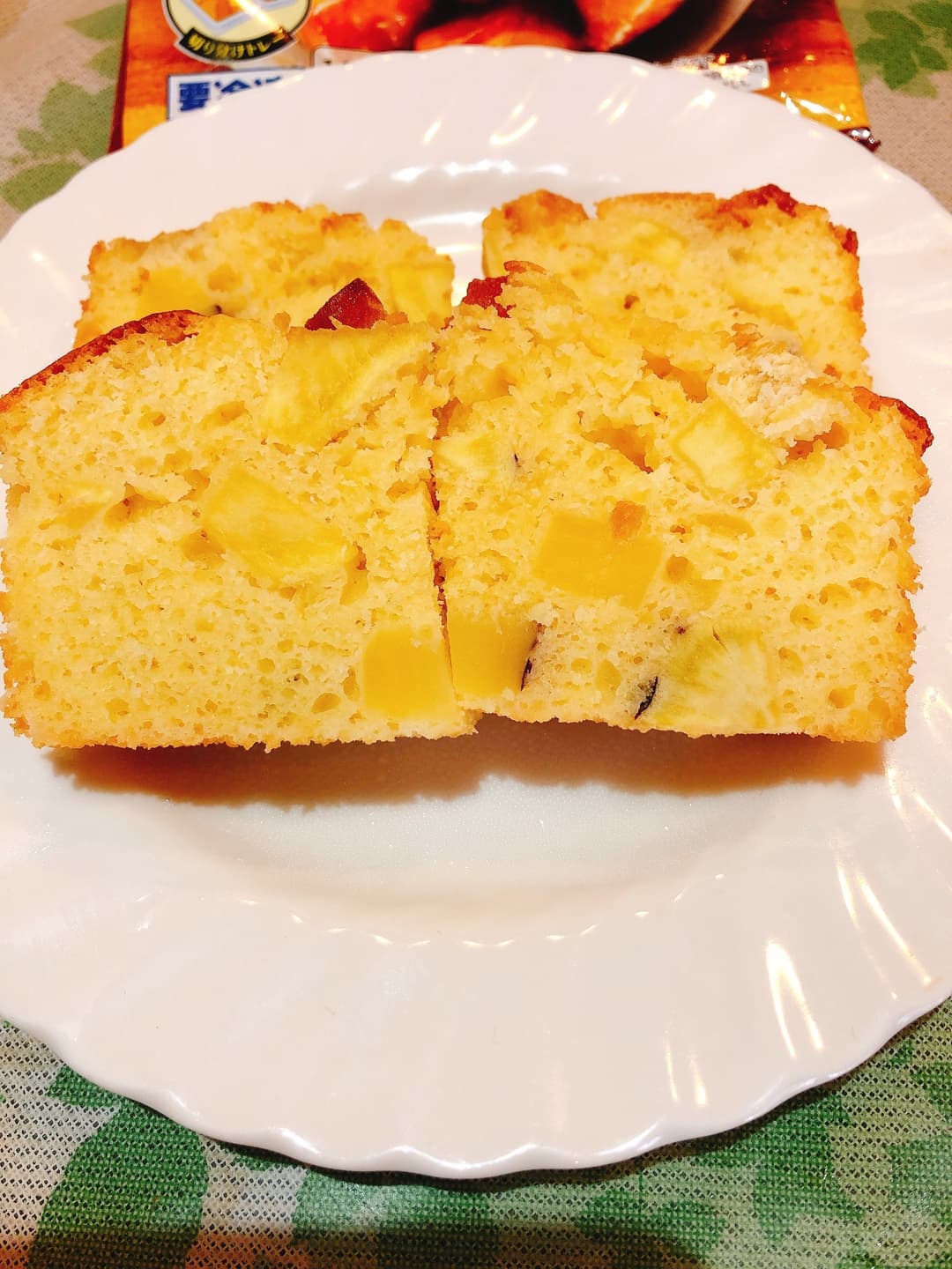 さつまいものケーキの完成写真
