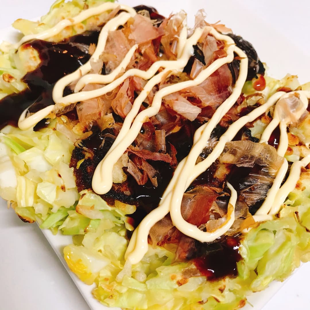 名古屋みそカツのお好み焼きの完成写真