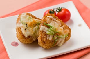 焼おにぎりのチーズ焼の完成写真