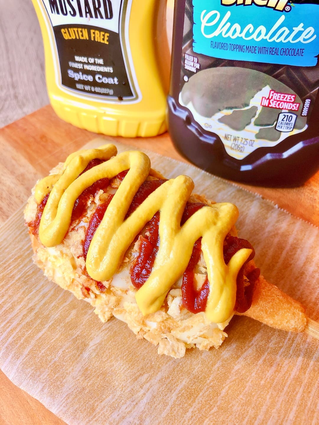アメリカンドッグで簡単チーズハットグ風の完成写真