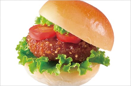 照り焼ソースの鶏マヨ!バーガーの完成写真