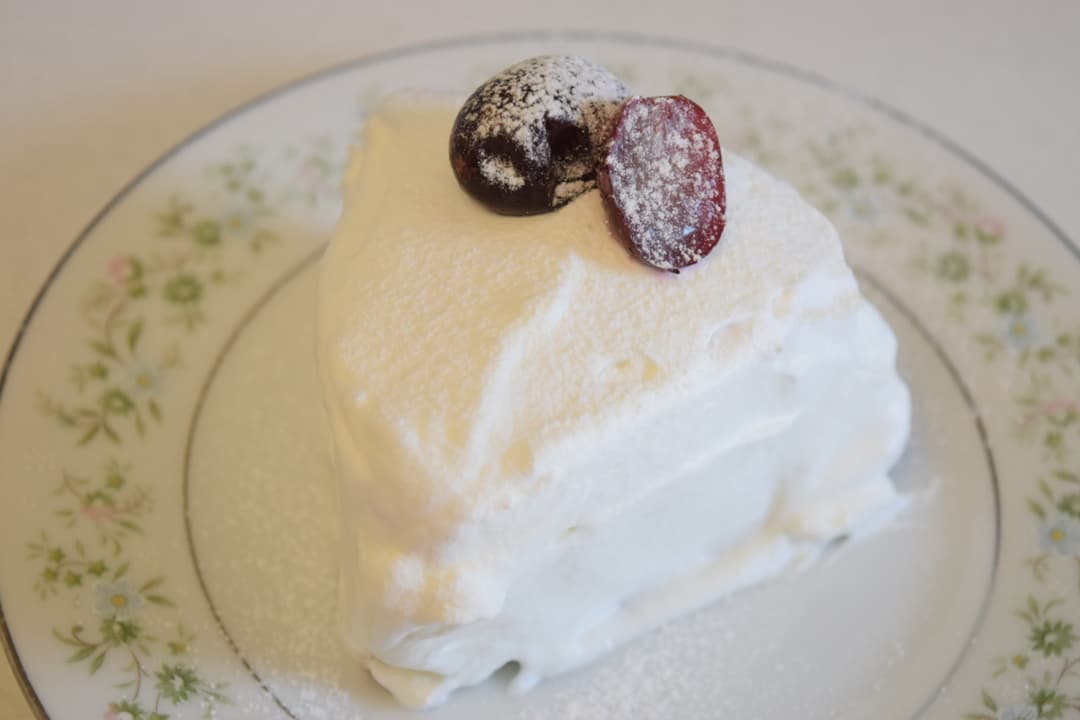 種なしぶどうの簡単ショートケーキ風の完成写真
