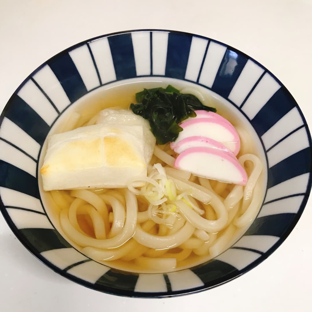 いりこだしの力うどんの完成写真