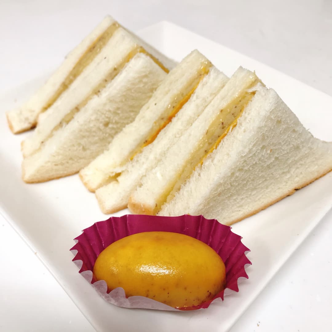 スイートポテトとカスタードのサンドイッチの完成写真