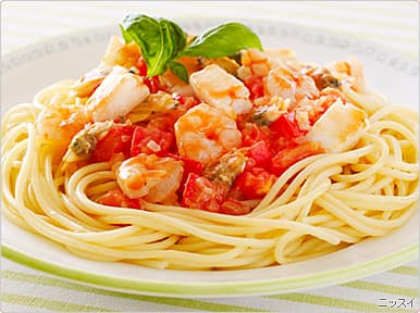 魚介のパスタ“ペスカトーレ”の完成写真
