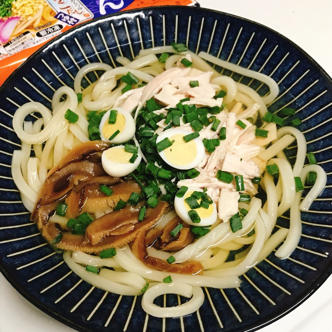 鶏飯風さぬきうどんの完成写真
