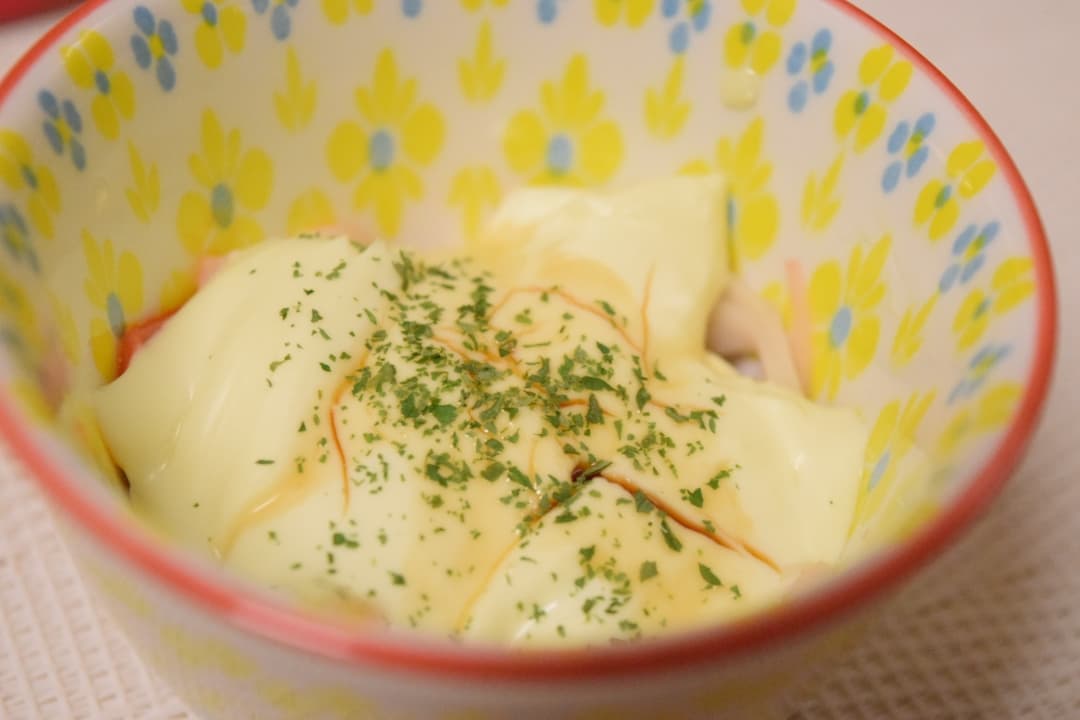 エビチリのクリームチーズ焼きの完成写真