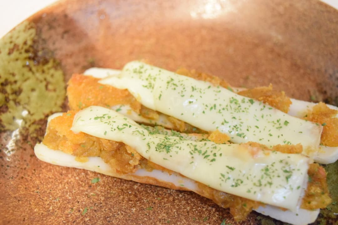 カレーコロッケのちくわチーズ焼きの完成写真