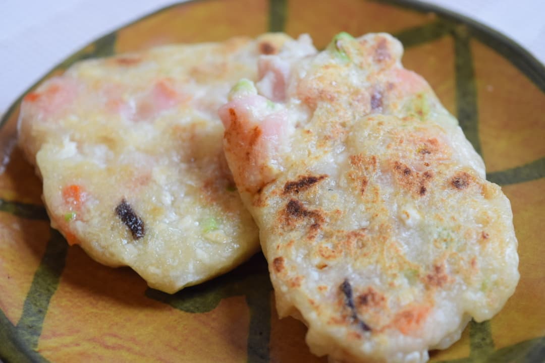 和風ハンバーグのもっちり豆腐焼きの完成写真