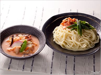 ちゃんぽんのキムチつけ麺の完成写真