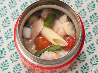 海鮮スープパスタの完成写真