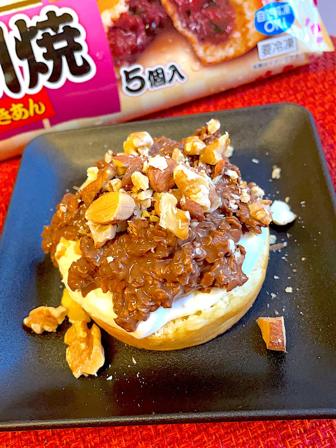 オートミールチョコの今川焼の完成写真