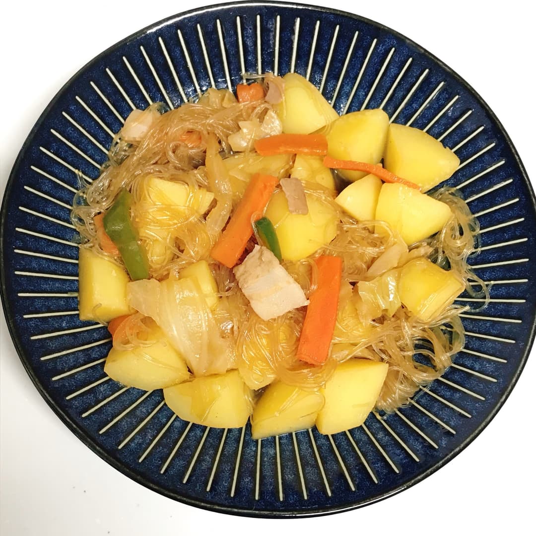カット野菜の肉じゃがの完成写真