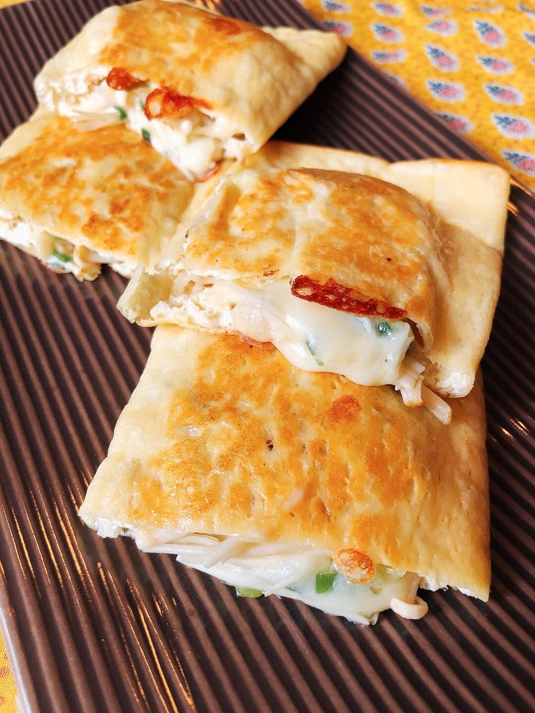 ネギ塩ダレのえのきチーズ焼きの完成写真