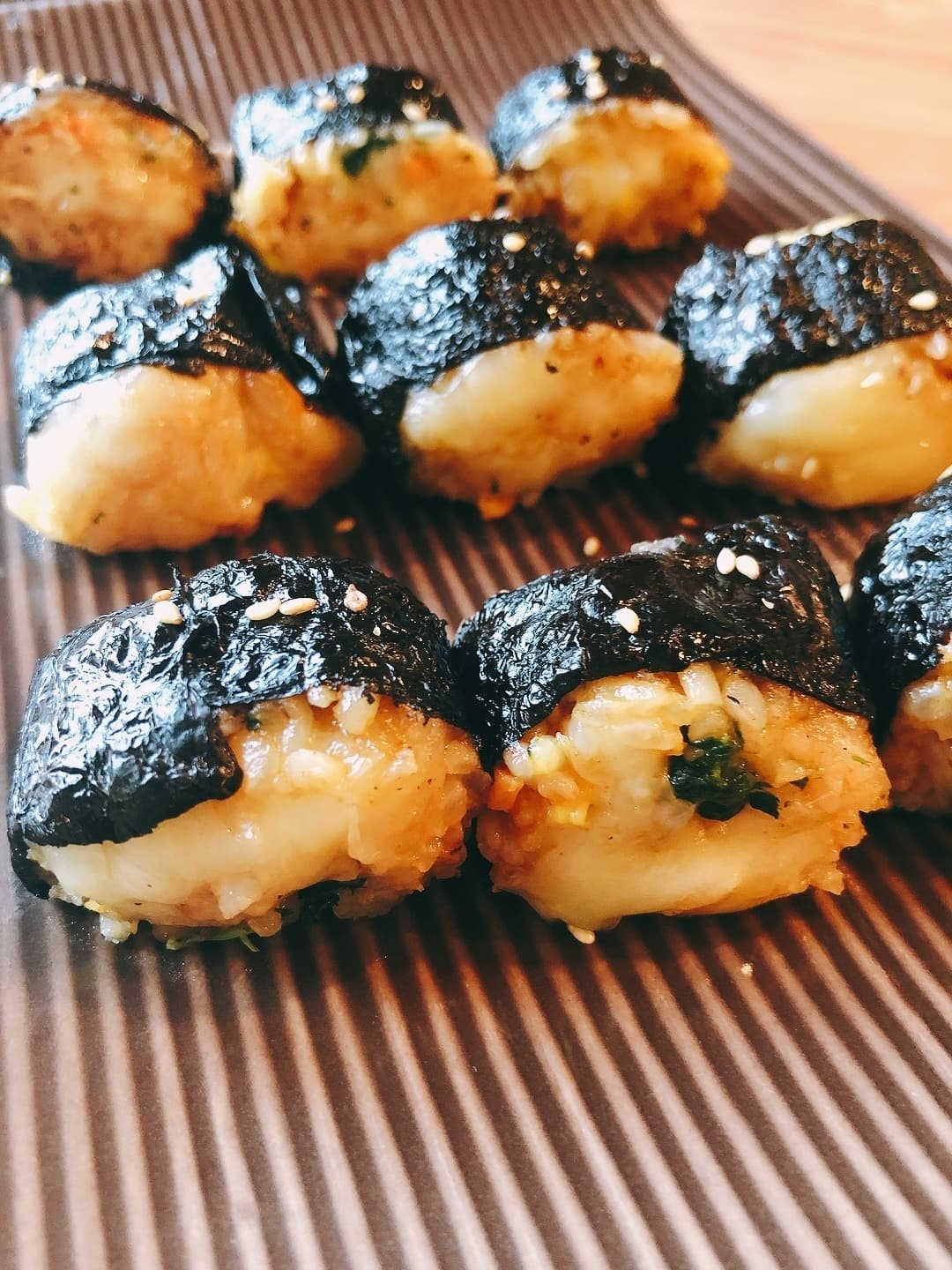 ビビンバ炒飯のチーズキンパ風の完成写真