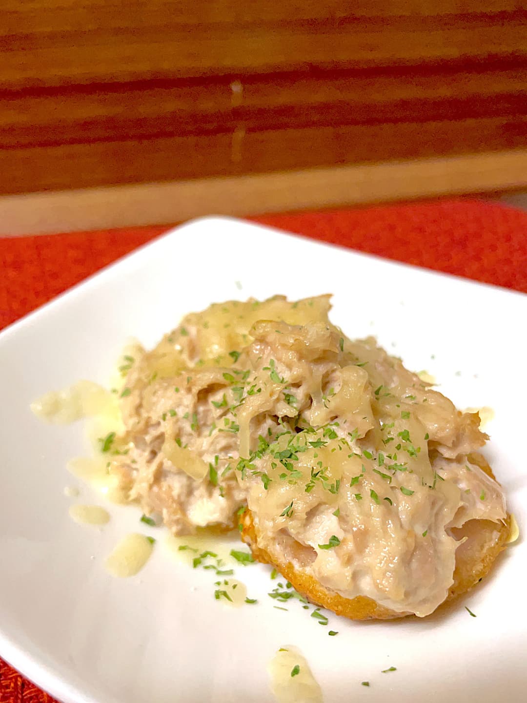 えびマヨ唐揚げのツナマヨチーズ焼きの完成写真