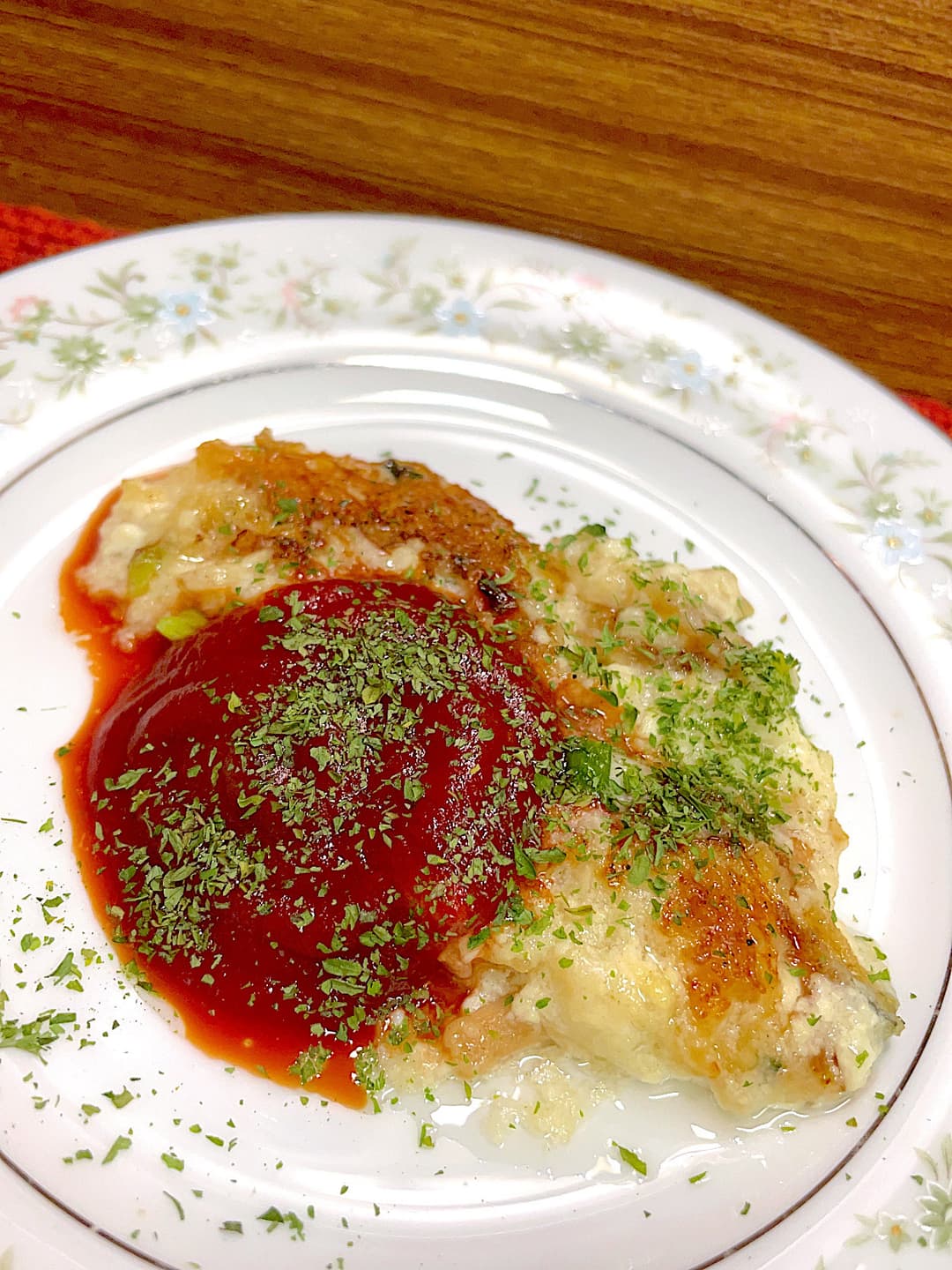 春巻と豆腐のお焼きの完成写真