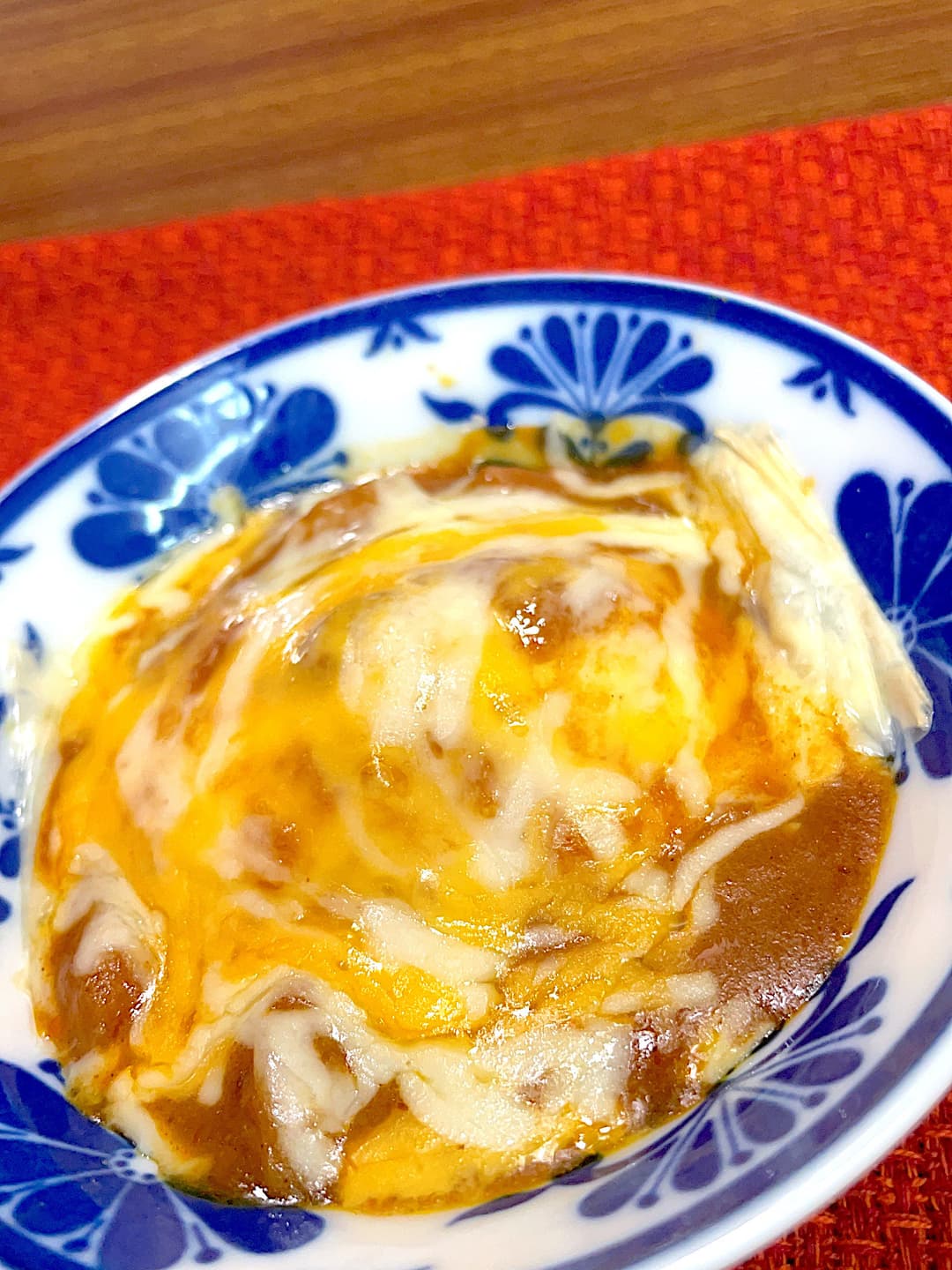 オムレツチーズカレーの完成写真