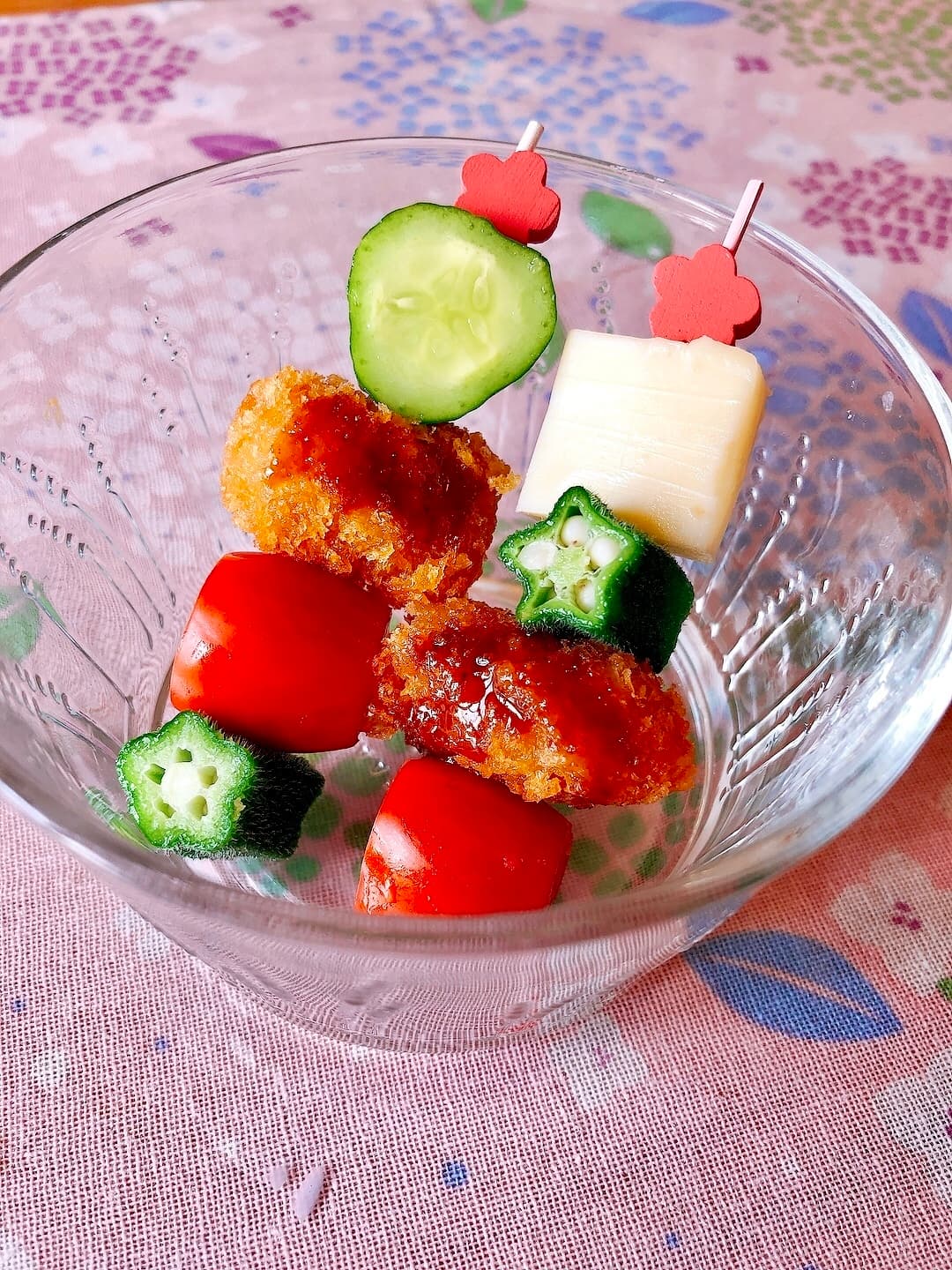 ヒレカツdeピンチョスの完成写真