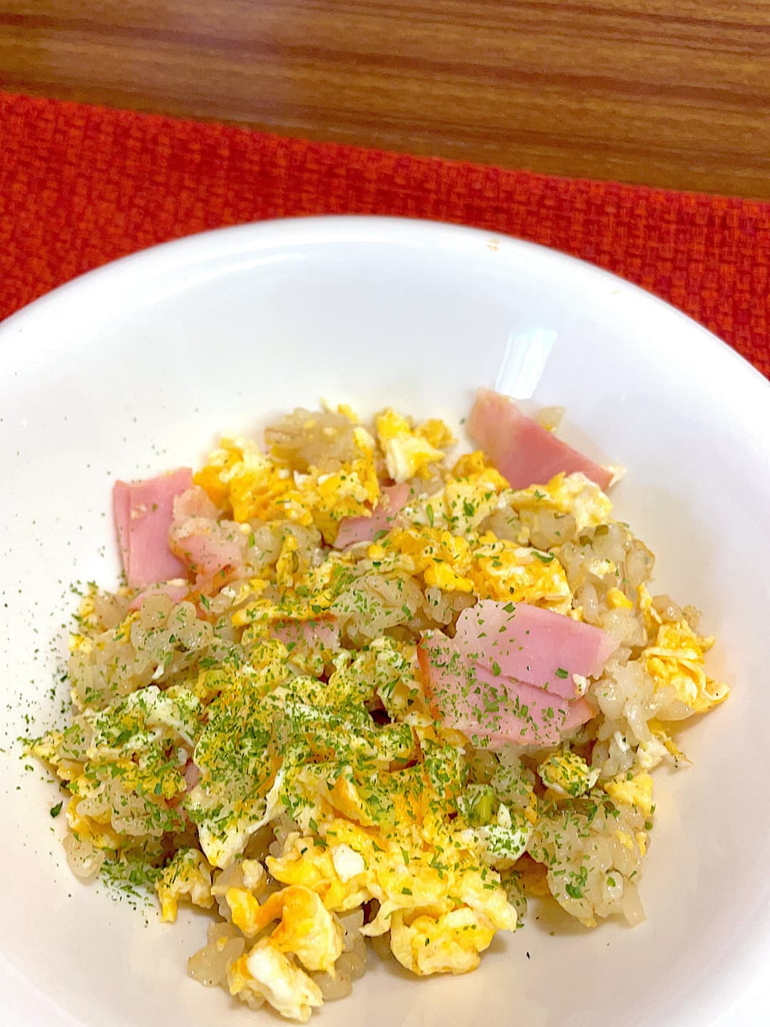 枝豆こんぶの炒飯の完成写真