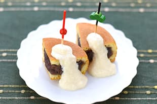 今川焼の豆腐クリームの完成写真