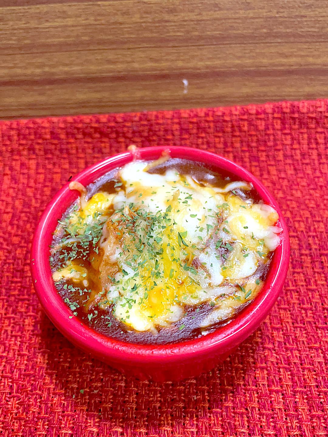 かにシューマイのチーズビーフシチューの完成写真