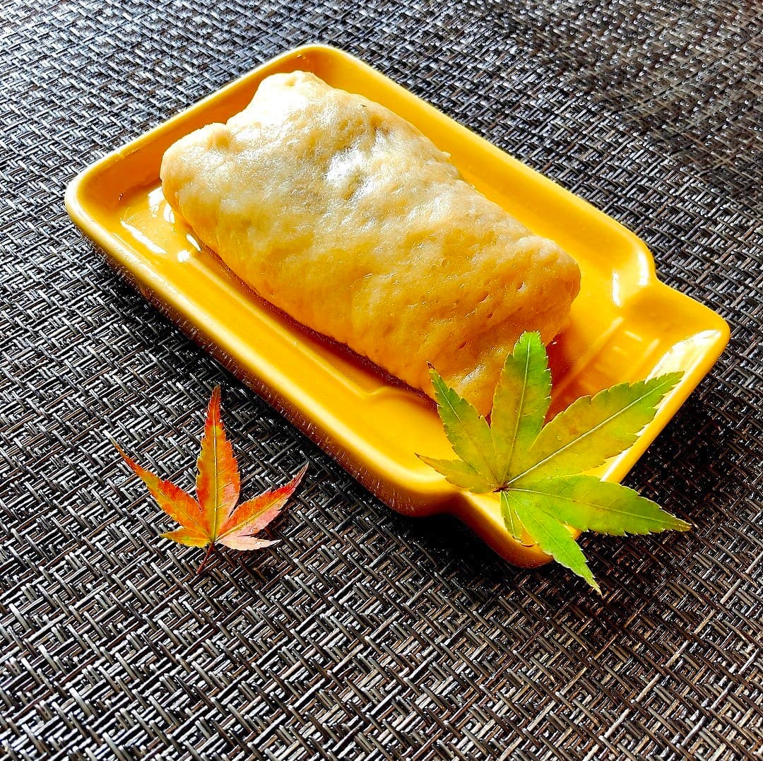 和風ハンバーグの巾着煮の完成写真
