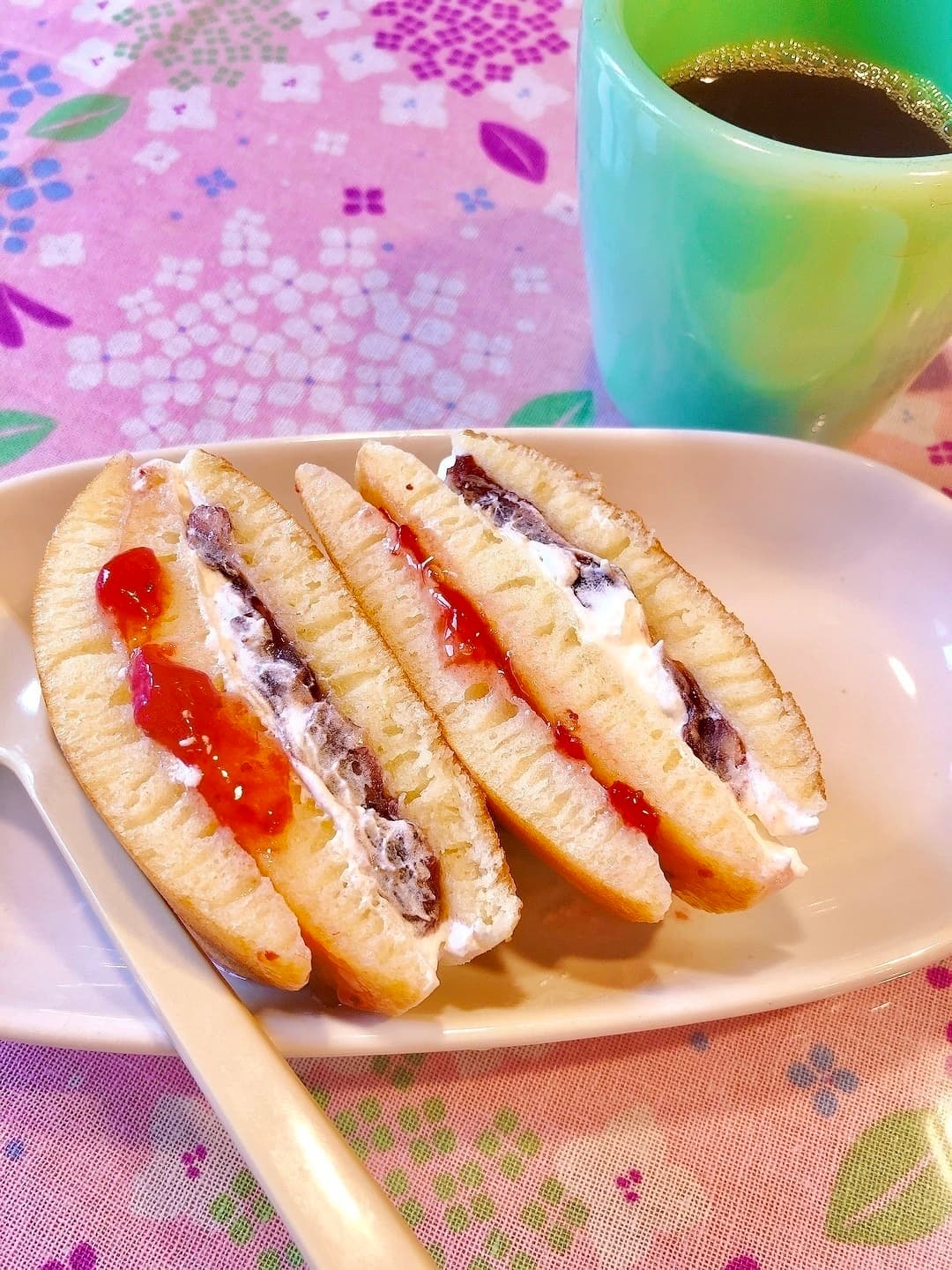 スイーツパンケーキサンドの完成写真