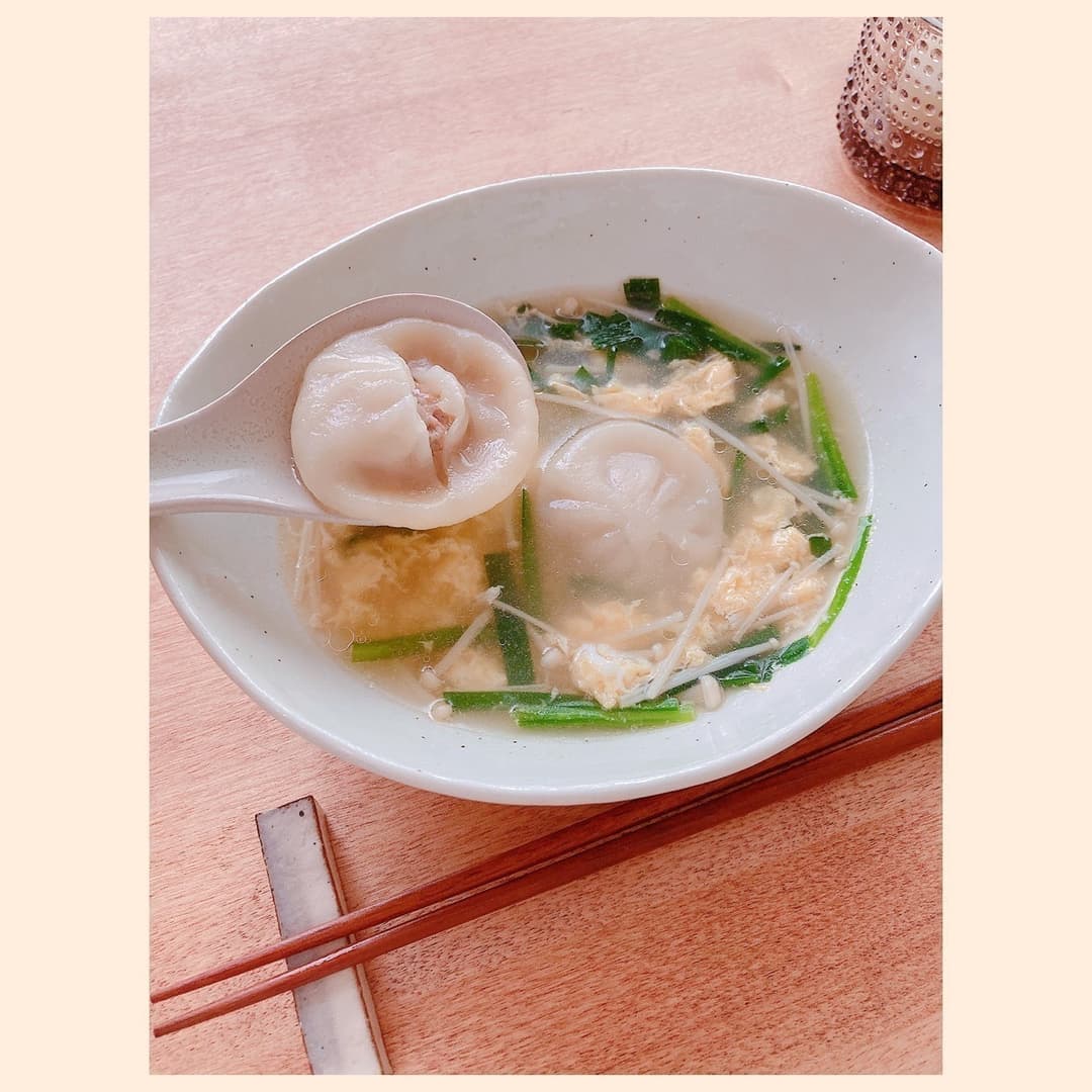 ほっこり温まる小籠包の中華スープの完成写真