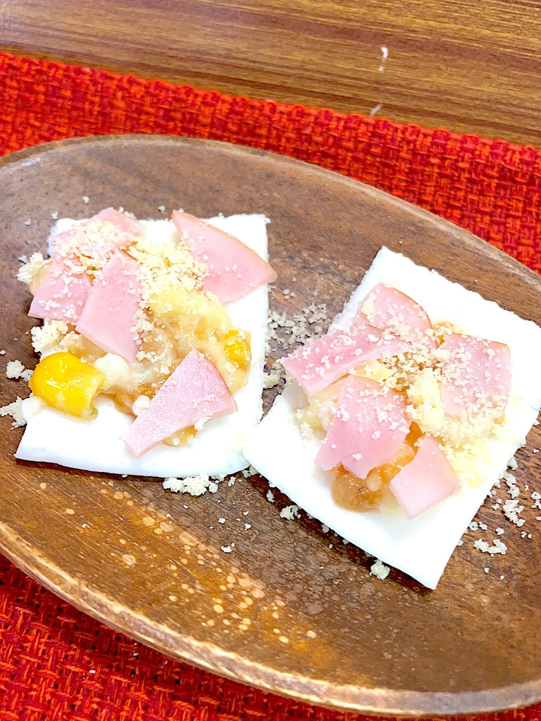はんぺんのハムグラタン焼きの完成写真