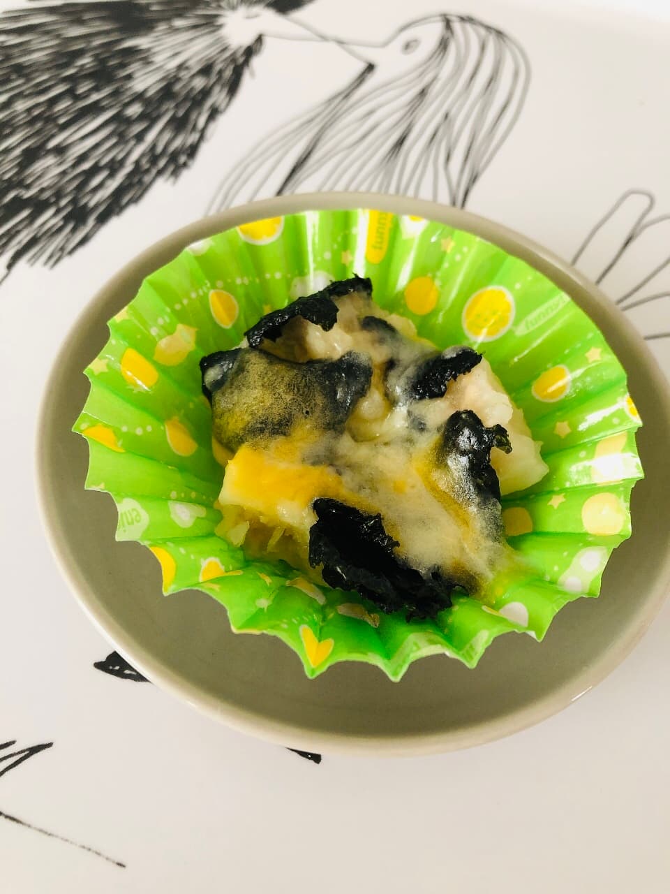 お弁当に◎甘えびシューマイの海苔マヨチーズの完成写真