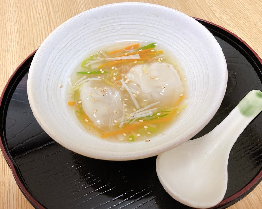 小籠包のあんかけスープの完成写真