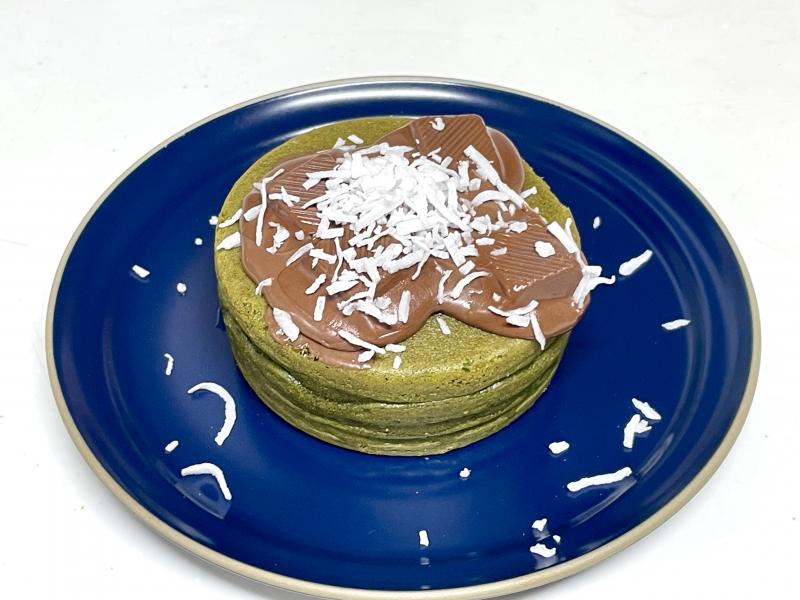 今川焼宇治抹茶あんチョコレートココナッツの完成写真