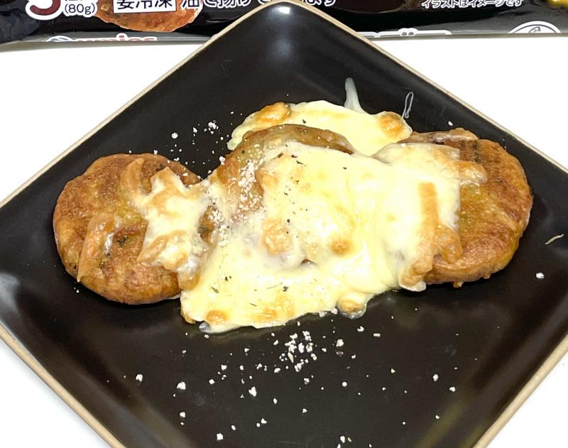 チーズ揚げチヂミの香ばしチーズ焼きの完成写真