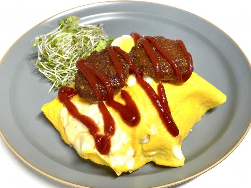 チキン南蛮レンチンオムライスの完成写真