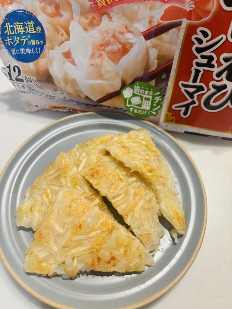 えびシューマイで海鮮ちぢみ風の完成写真