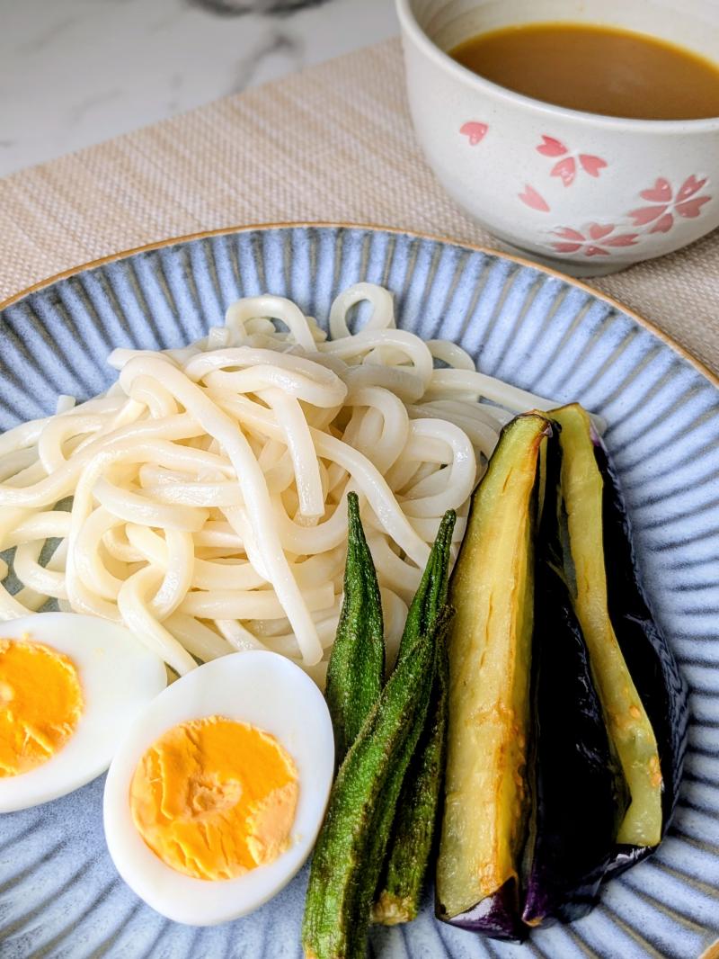 カレーうどんつけ麺の完成写真