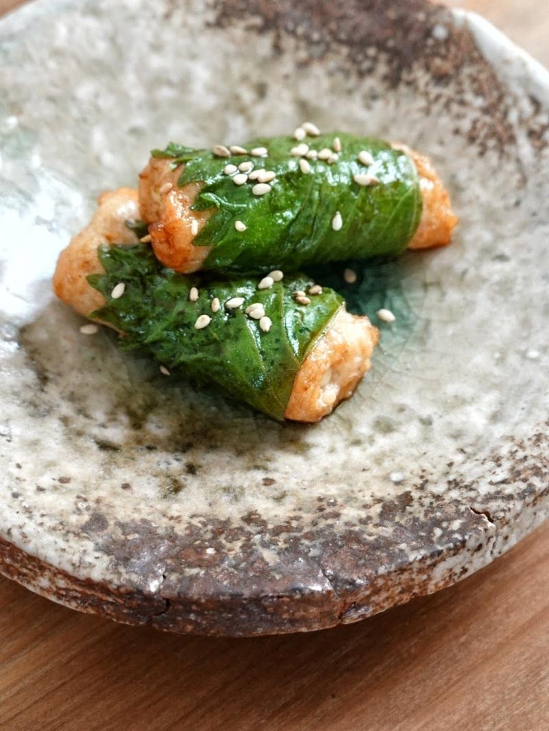 チーズささみの大葉巻きの完成写真